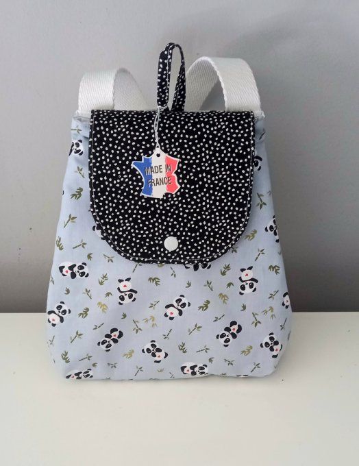 sac crèche ou maternelle pandas