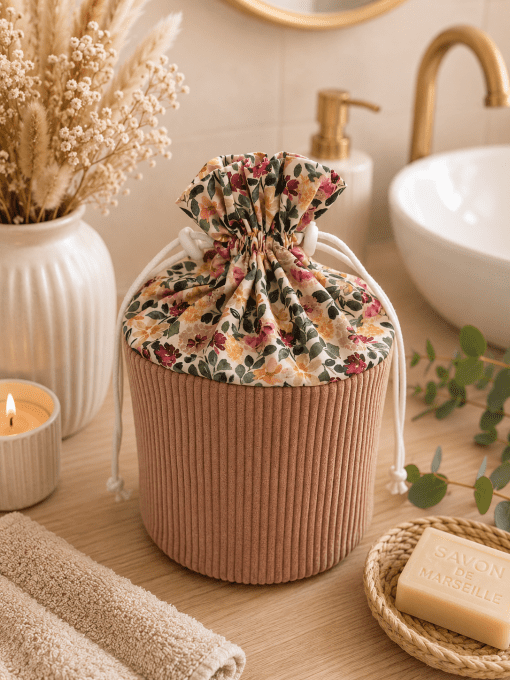 Pochon rond de rangement Aurore