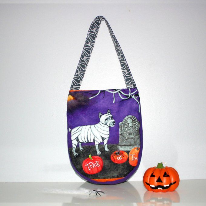 Sac Halloween violet